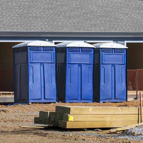 how can i report damages or issues with the portable restrooms during my rental period in Gibson MO